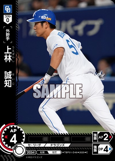 上林 誠知(中日ドラゴンズ) 【TBP01-D46C】